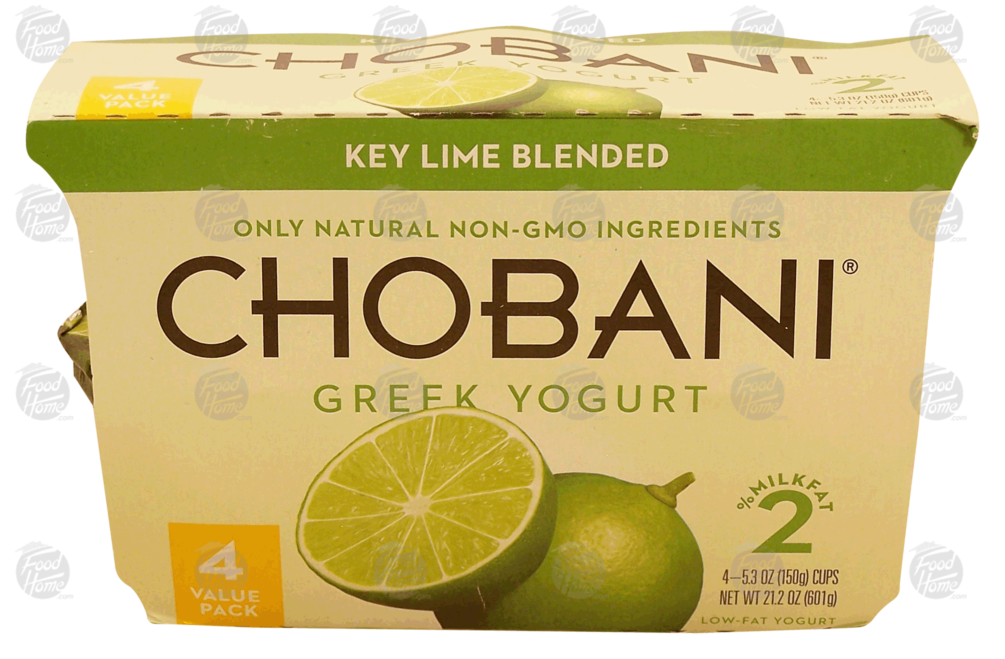 Chobani  key lime blended greek yogurt, 5.3-oz. plastic cups Full-Size Picture